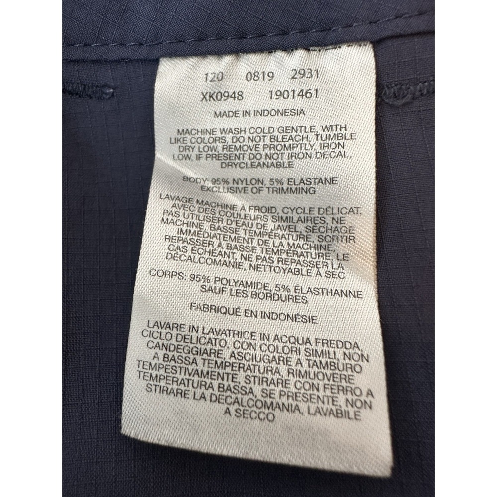 Columbia Cargo Pants Women's Size 8 Navy Blue Outdoor Hiking Stretch Capri Camp - Picture 4 of 9